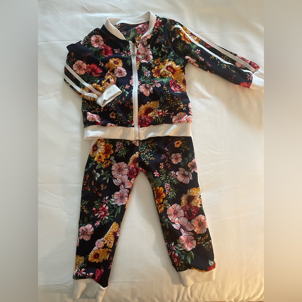 Floral jumpsuit - toddler